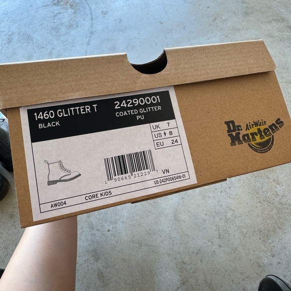 Glitter Dr Martens boots toddler girls in size 8 - Picture 5 of 5